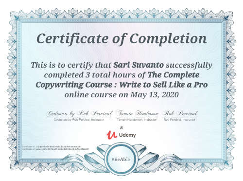 Copywriting: Write to sell like a pro todistus